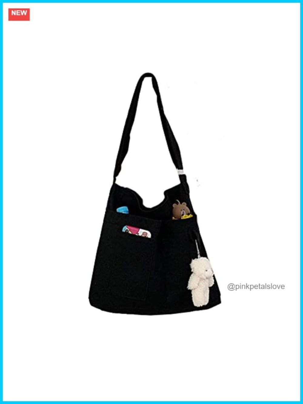 Canvas Tote Handbag Crossbody Beach Bag Hobo Shoulder Tote with Pockets Zipper